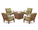 Wovendale 5-Piece Deep Seating Set with Fire Pit Table
