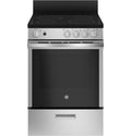 GE® ENERGY STAR® 24" Free-Standing/Slide-in Front Control Range with Steam Clean and Large Window