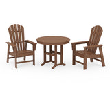 South Beach 3-Piece Round Farmhouse Dining Set