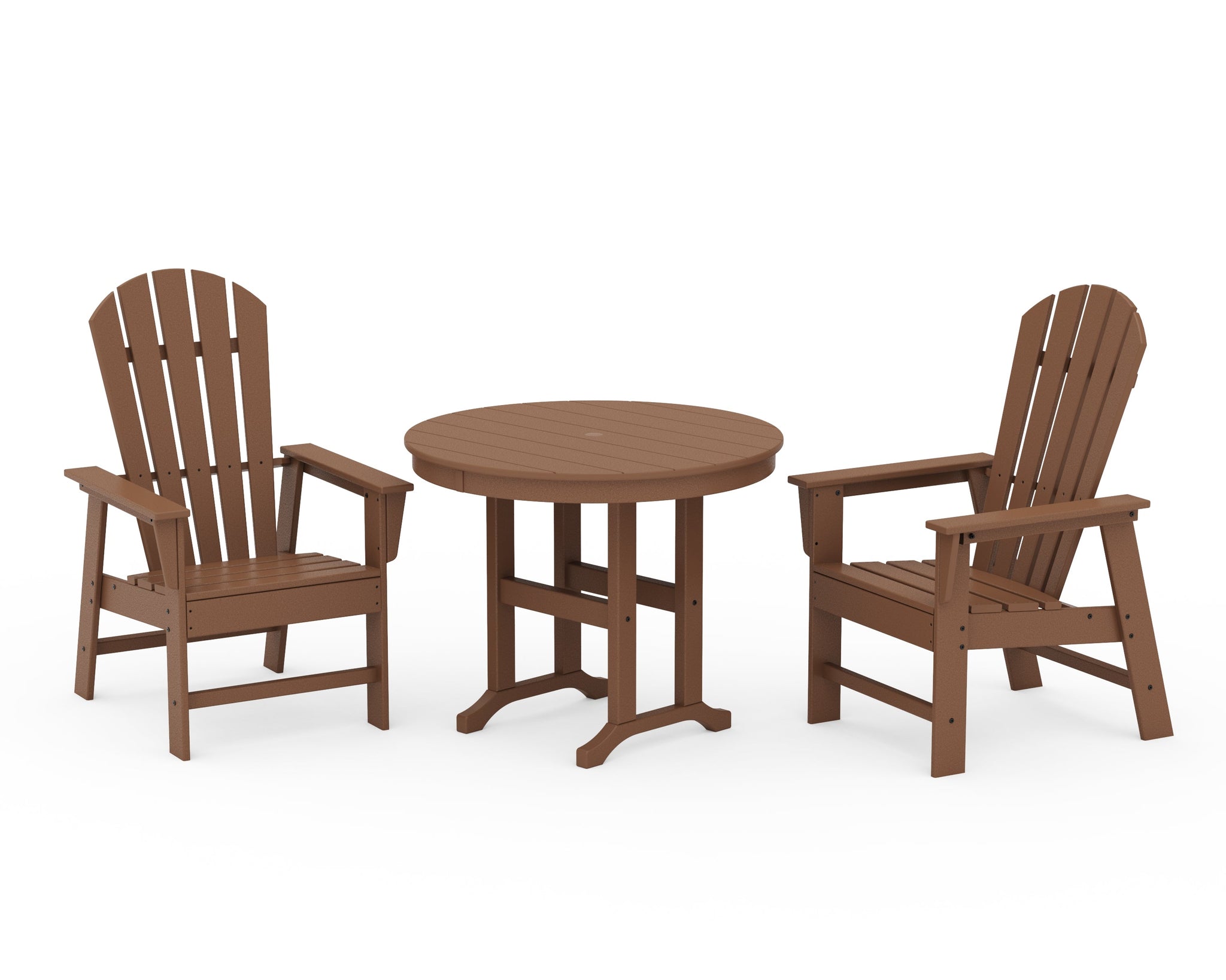 South Beach 3-Piece Round Farmhouse Dining Set