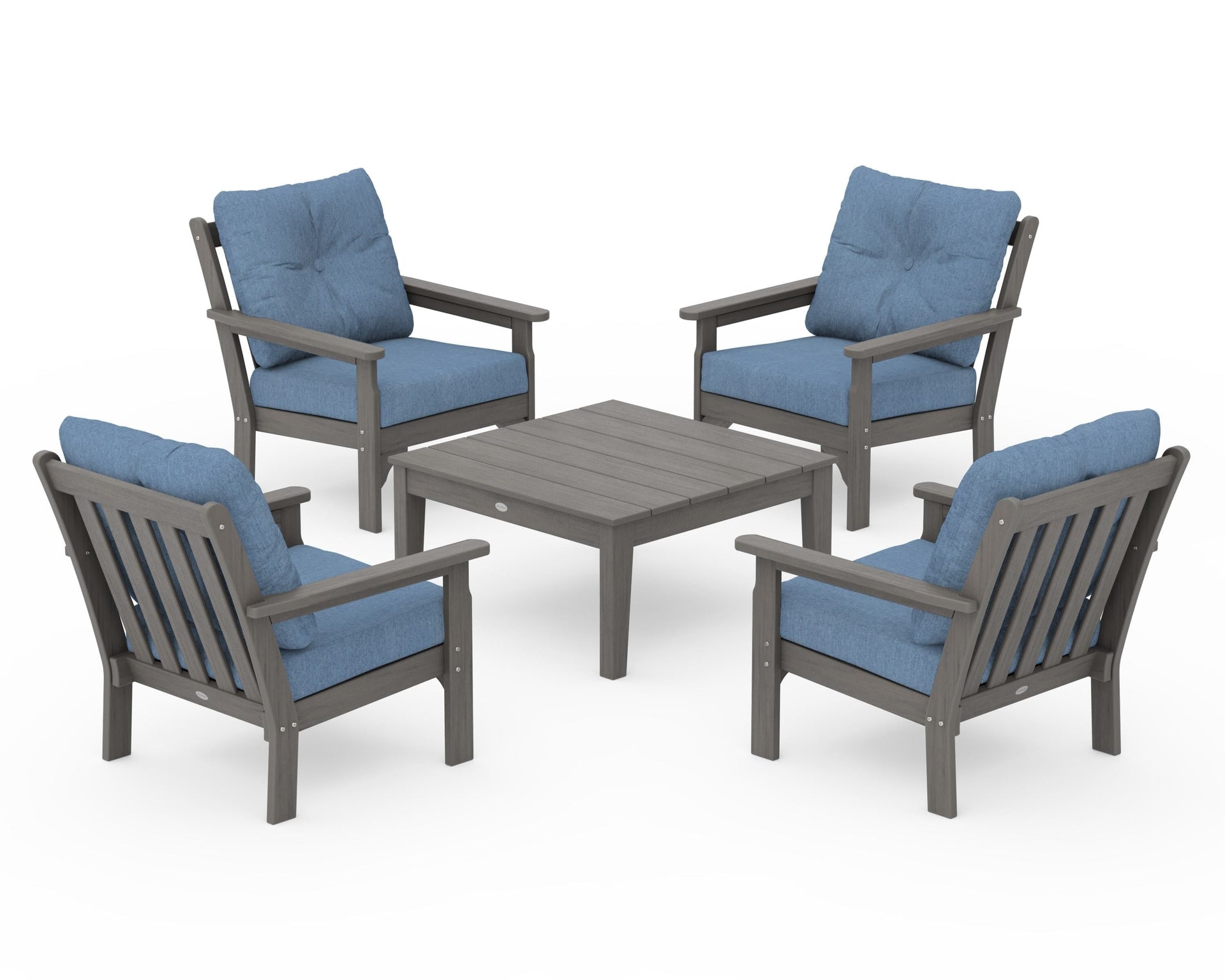Vineyard 5-Piece Deep Seating Conversation Set