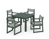 EDGE Sling Arm Chair 5-Piece Parsons Dining Set