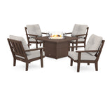 Oxford 5-Piece Deep Seating Set with Fire Pit Table