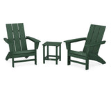 Modern 3-Piece Adirondack Set with Long Island 18" Side Table