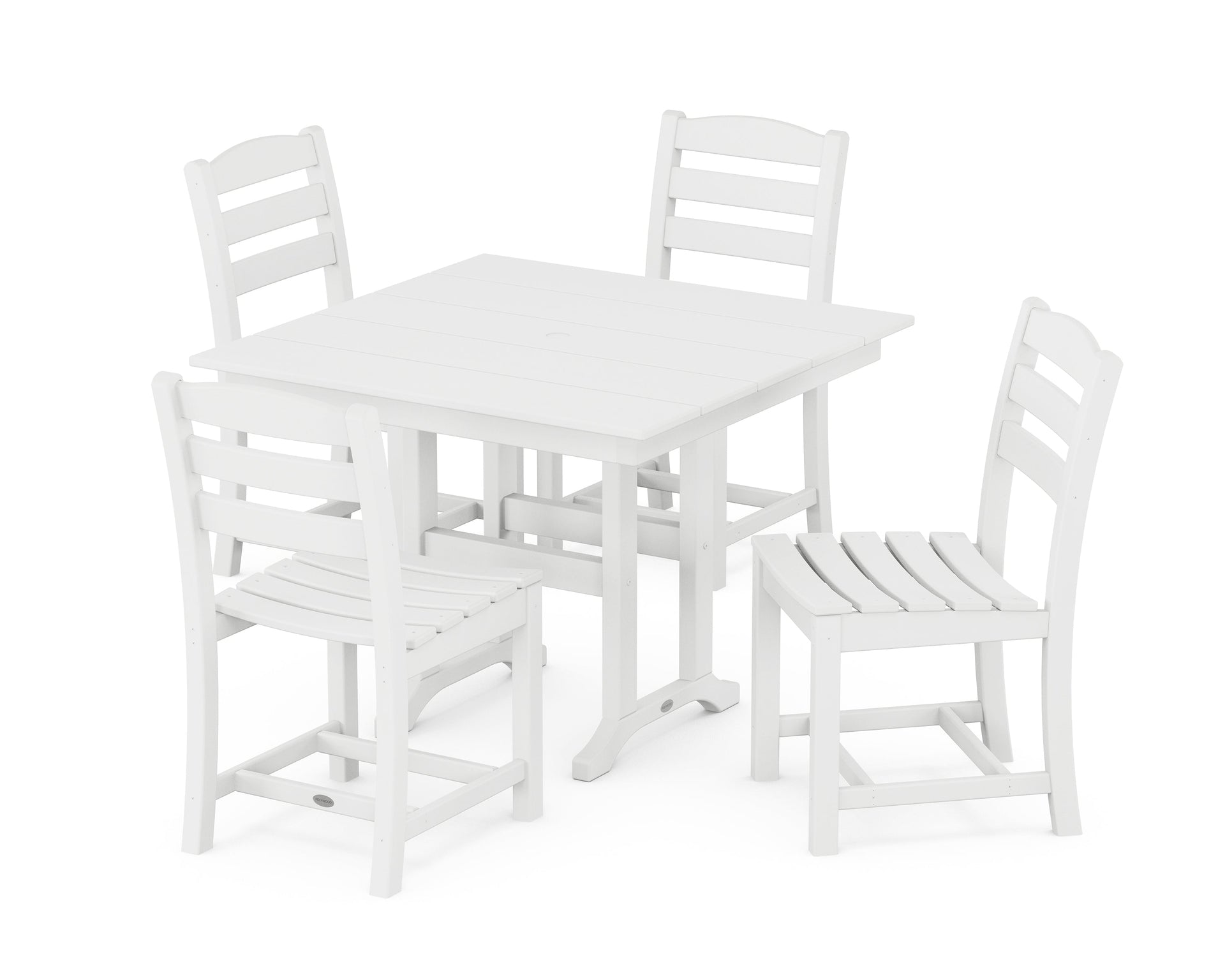 La Casa Café Side Chair 5-Piece Farmhouse Dining Set