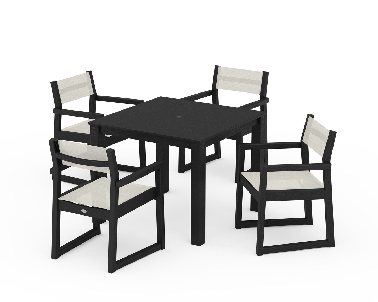 EDGE Sling Arm Chair 5-Piece Parsons Dining Set