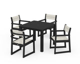 EDGE Sling Arm Chair 5-Piece Parsons Dining Set