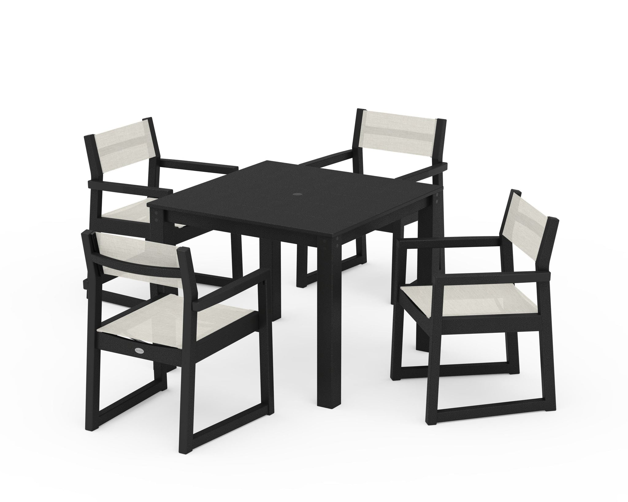EDGE Sling Arm Chair 5-Piece Parsons Dining Set