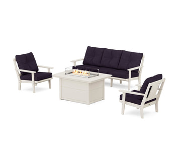 Prairie Deep Seating Fire Pit Table Set