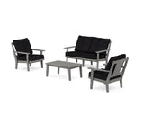 Prairie 4-Piece Deep Seating Set with Loveseat