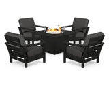 Harbour 5-Piece Conversation Set with Fire Pit Table