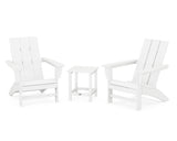 Modern 3-Piece Adirondack Set with Long Island 18" Side Table