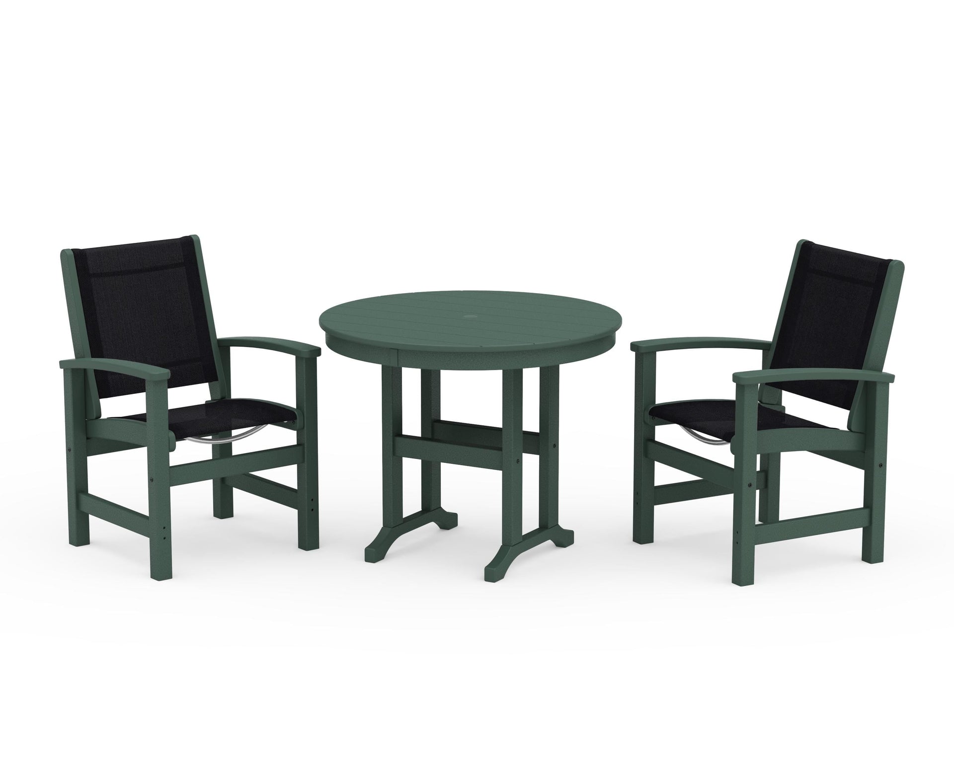 Coastal 3-Piece Round Dining Set