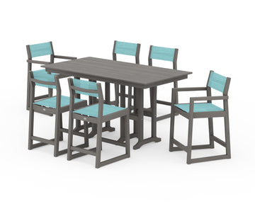 EDGE Sling 7-Piece Farmhouse Counter Set