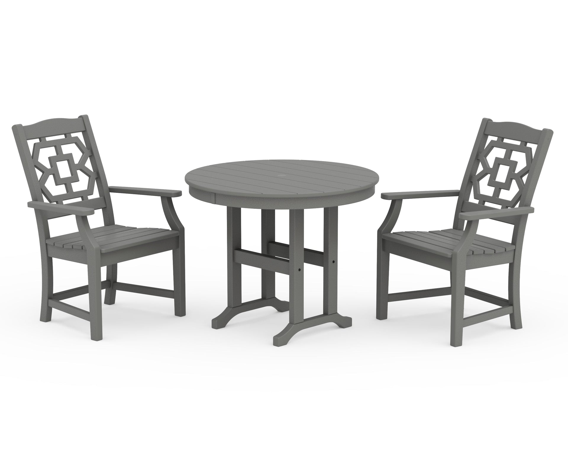 Chinoiserie 3-Piece Farmhouse Dining Set