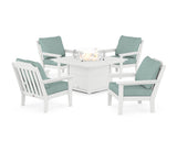 Cottage 5-Piece Deep Seating Set with Fire Pit Table