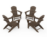 Nautical 4-Piece Adirondack Conversation Set