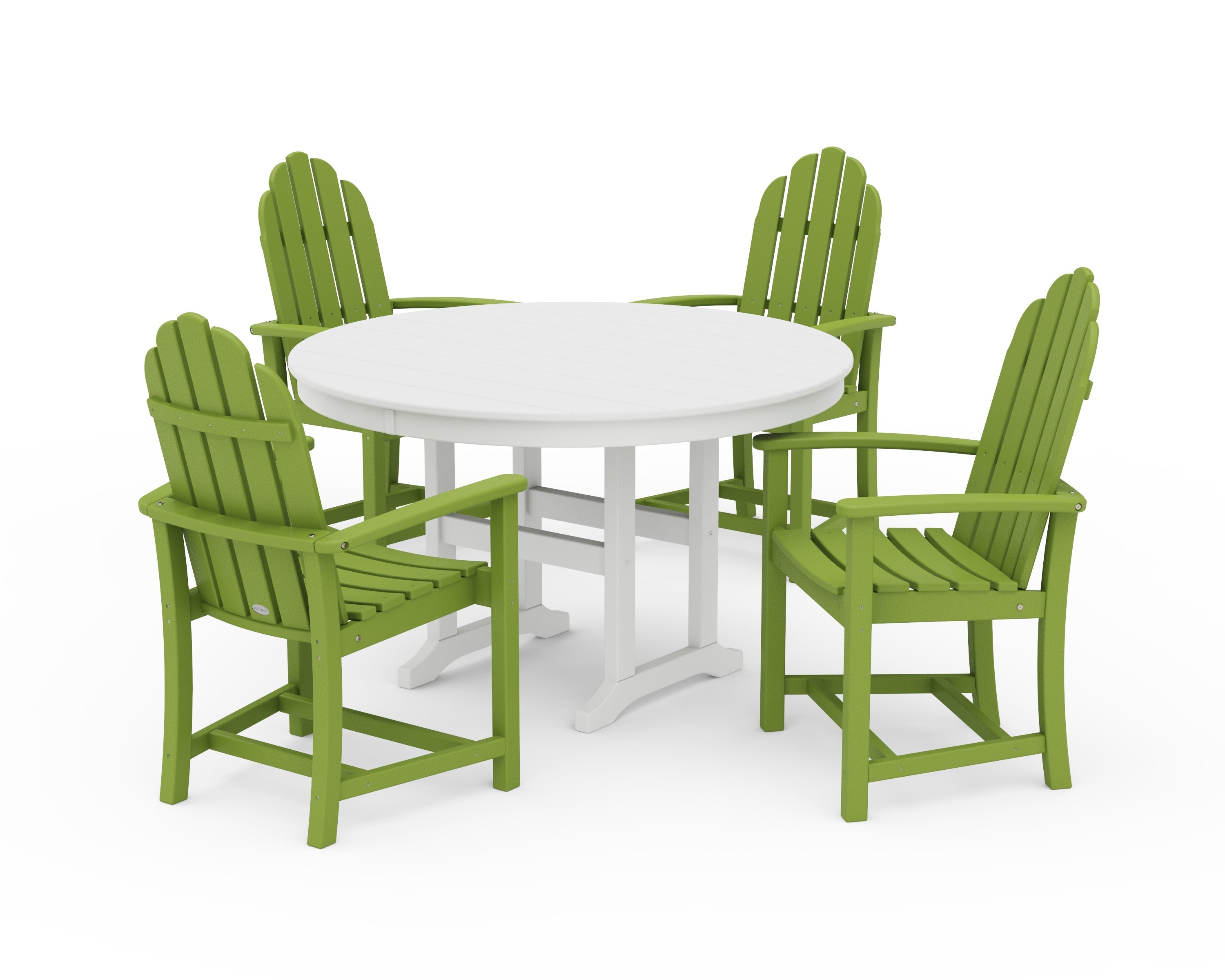 Classic Adirondack 5-Piece Round Farmhouse Dining Set