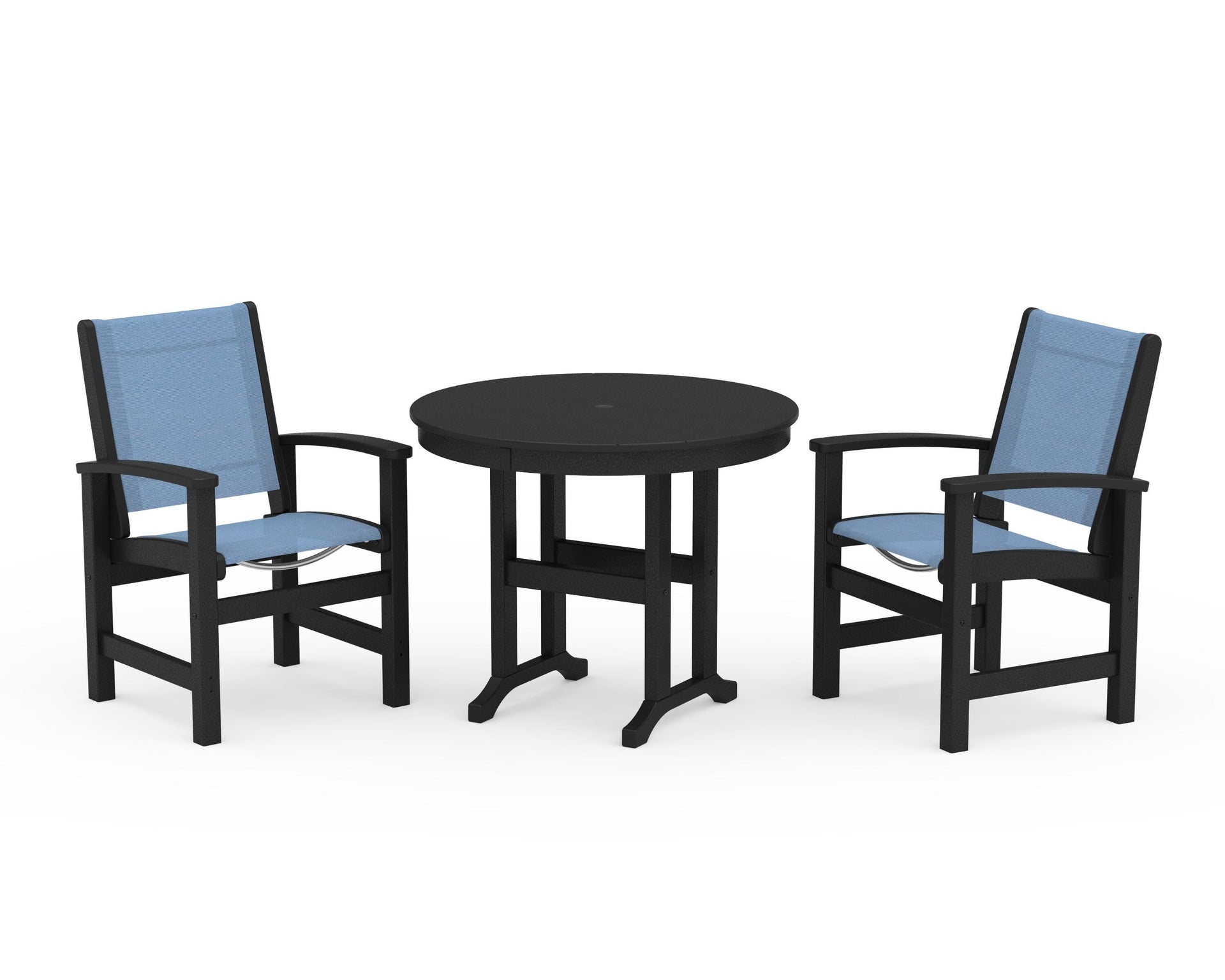 Coastal 3-Piece Round Dining Set