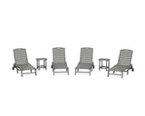 Nautical Chaise 6-Piece Set with Wheels