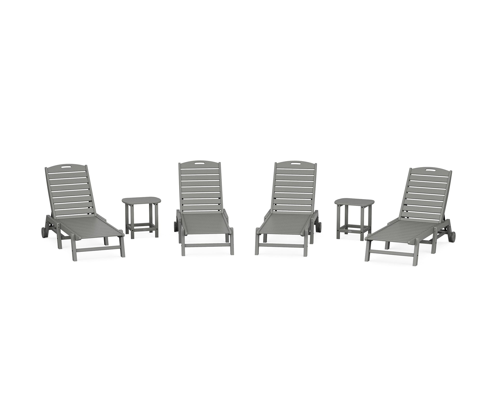 Nautical Chaise 6-Piece Set with Wheels