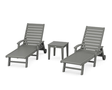 Signature Chaise 3-Piece Set with Wheels