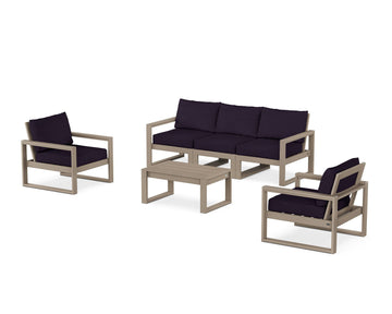 EDGE Sectional 4-Piece Deep Seating Set with Sofa
