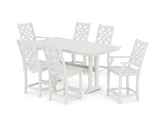 Wovendale 7-Piece Farmhouse Counter Set with Trestle Legs