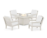 Cottage 5-Piece Deep Seating Set with Fire Pit Table