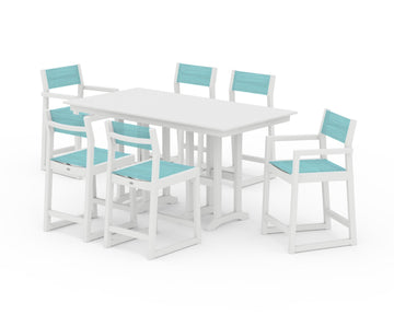 EDGE Sling 7-Piece Farmhouse Counter Set