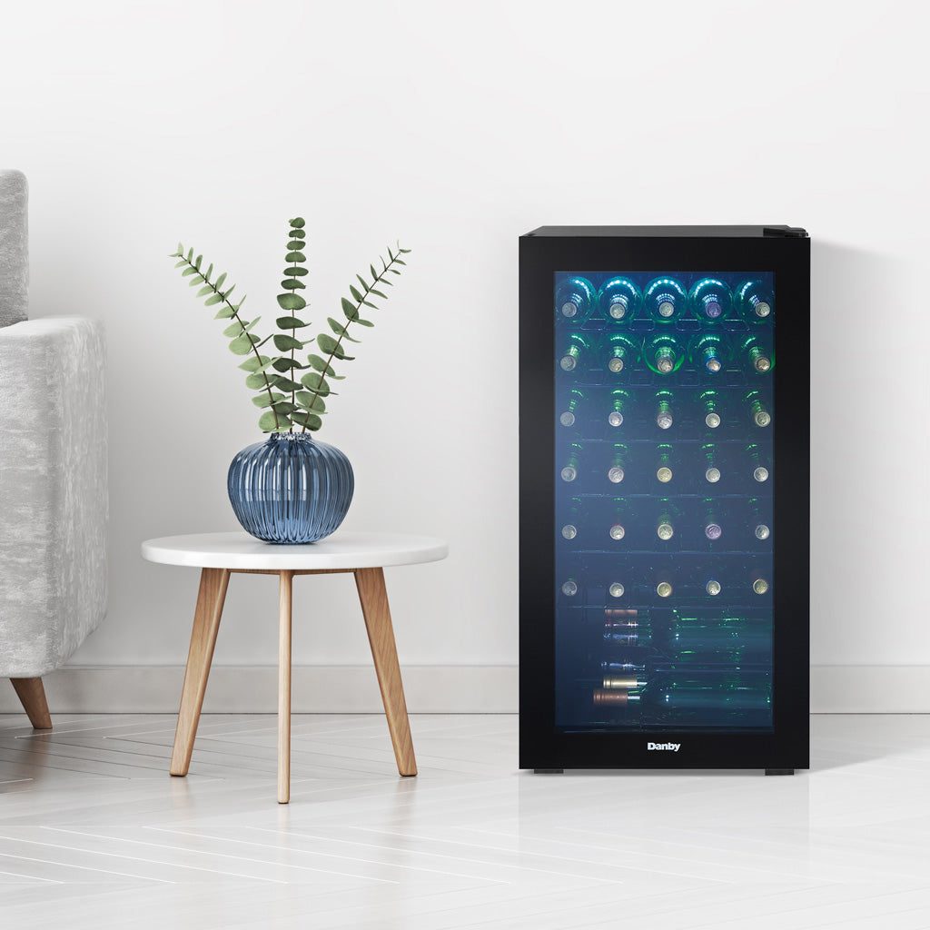 Danby 36 Bottle Free-Standing Wine Cooler in Black