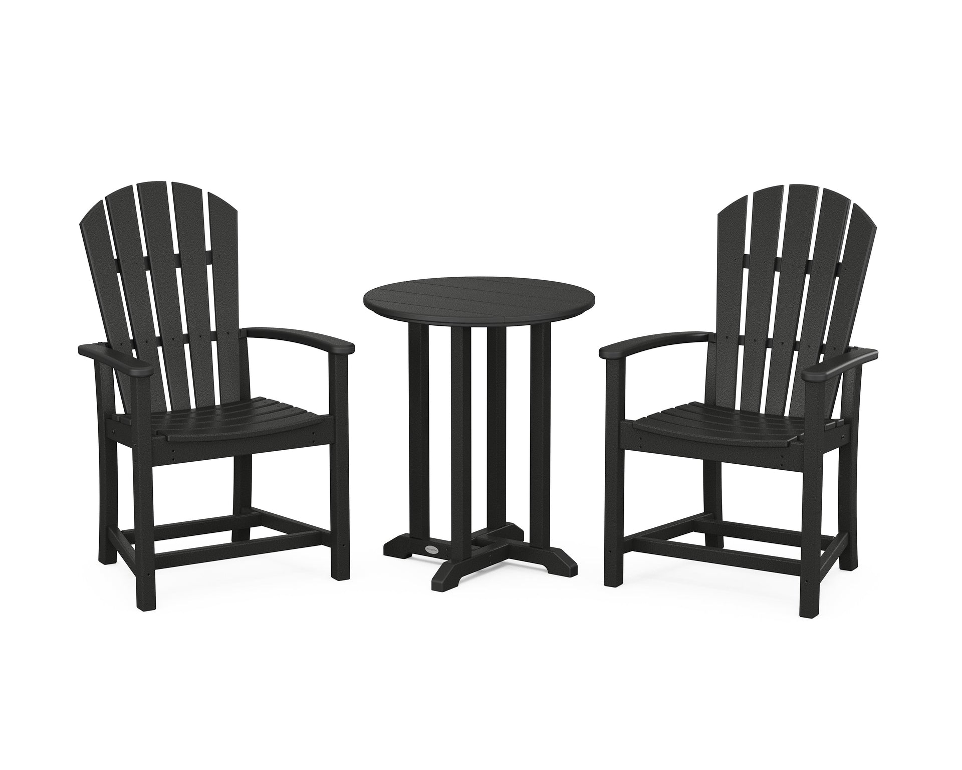 Palm Coast 3-Piece Round Farmhouse Bistro Dining Set