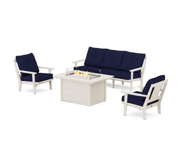 Prairie Deep Seating Fire Pit Table Set