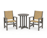 Coastal 3-Piece Round Bistro Dining Set