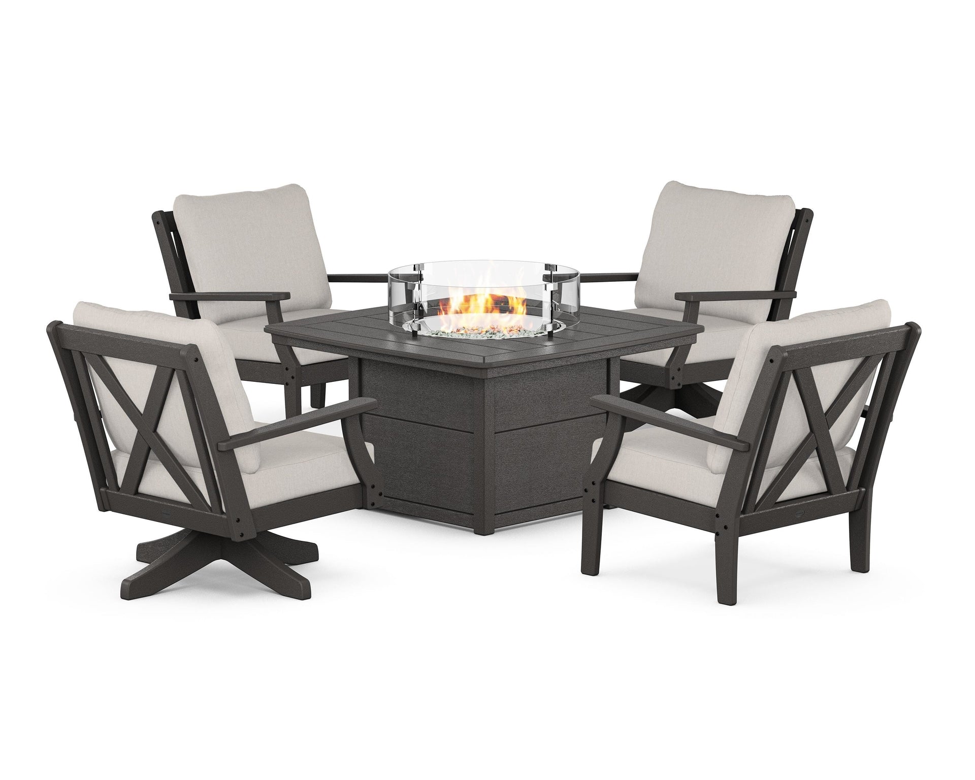 Braxton 5-Piece Deep Seating Set with Fire Table