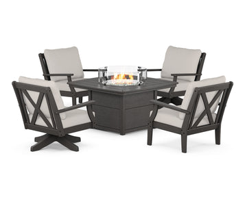 Braxton 5-Piece Deep Seating Set with Fire Table
