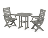 Captain Folding Chair 3-Piece Dining Set