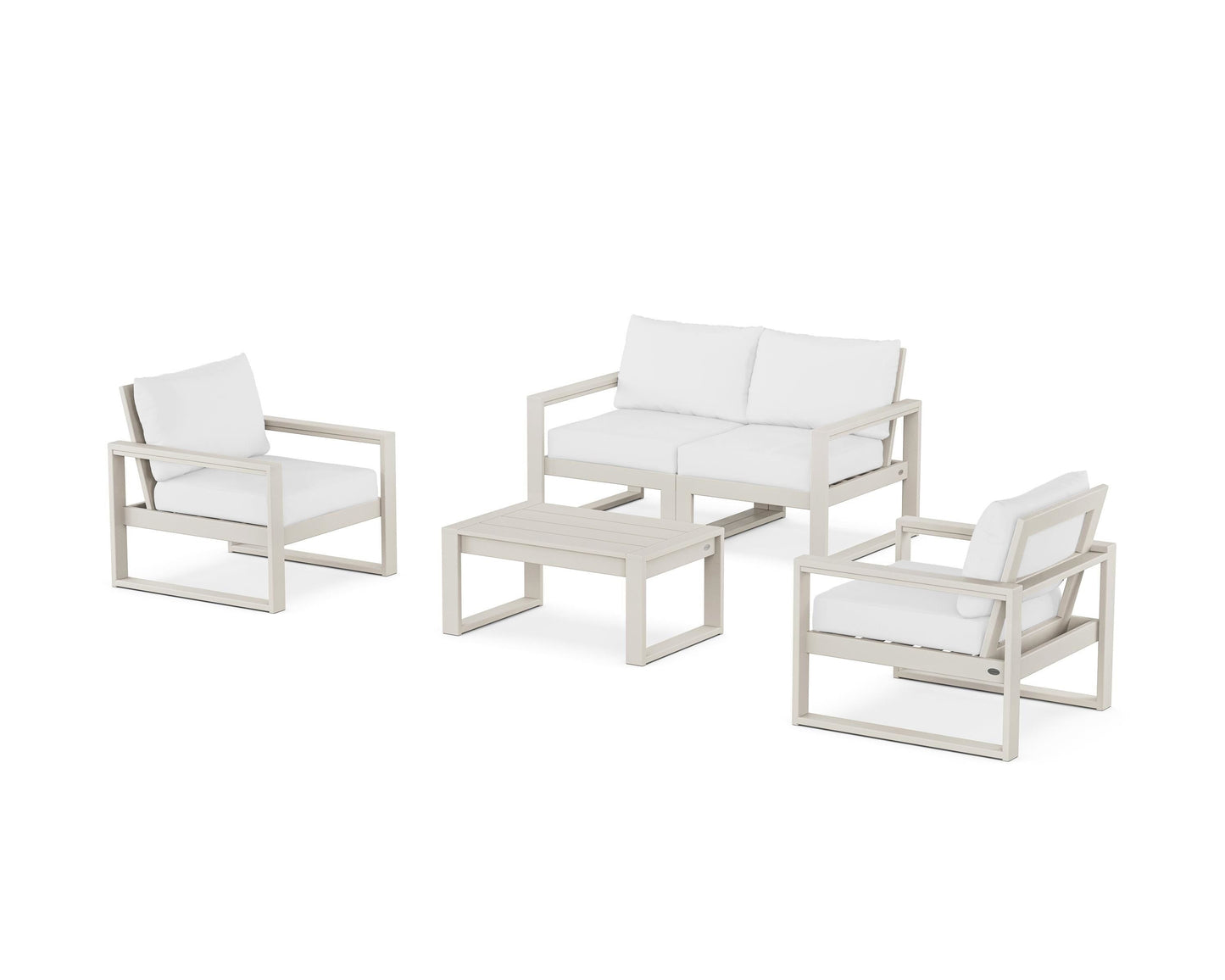 EDGE Sectional 4-Piece Deep Seating Set with Loveseat
