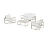 EDGE Sectional 4-Piece Deep Seating Set with Loveseat