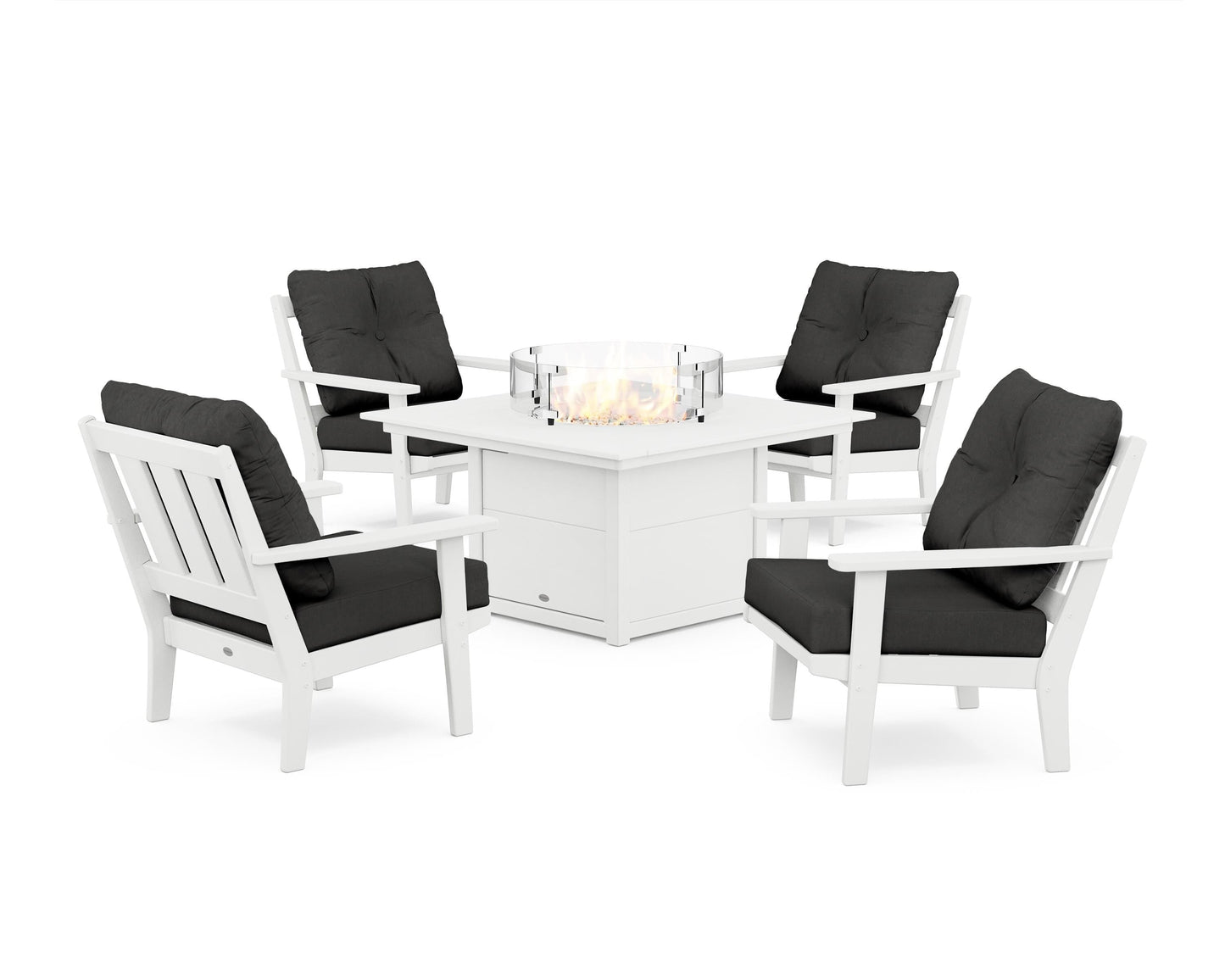 Oxford 5-Piece Deep Seating Set with Fire Pit Table