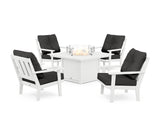 Oxford 5-Piece Deep Seating Set with Fire Pit Table