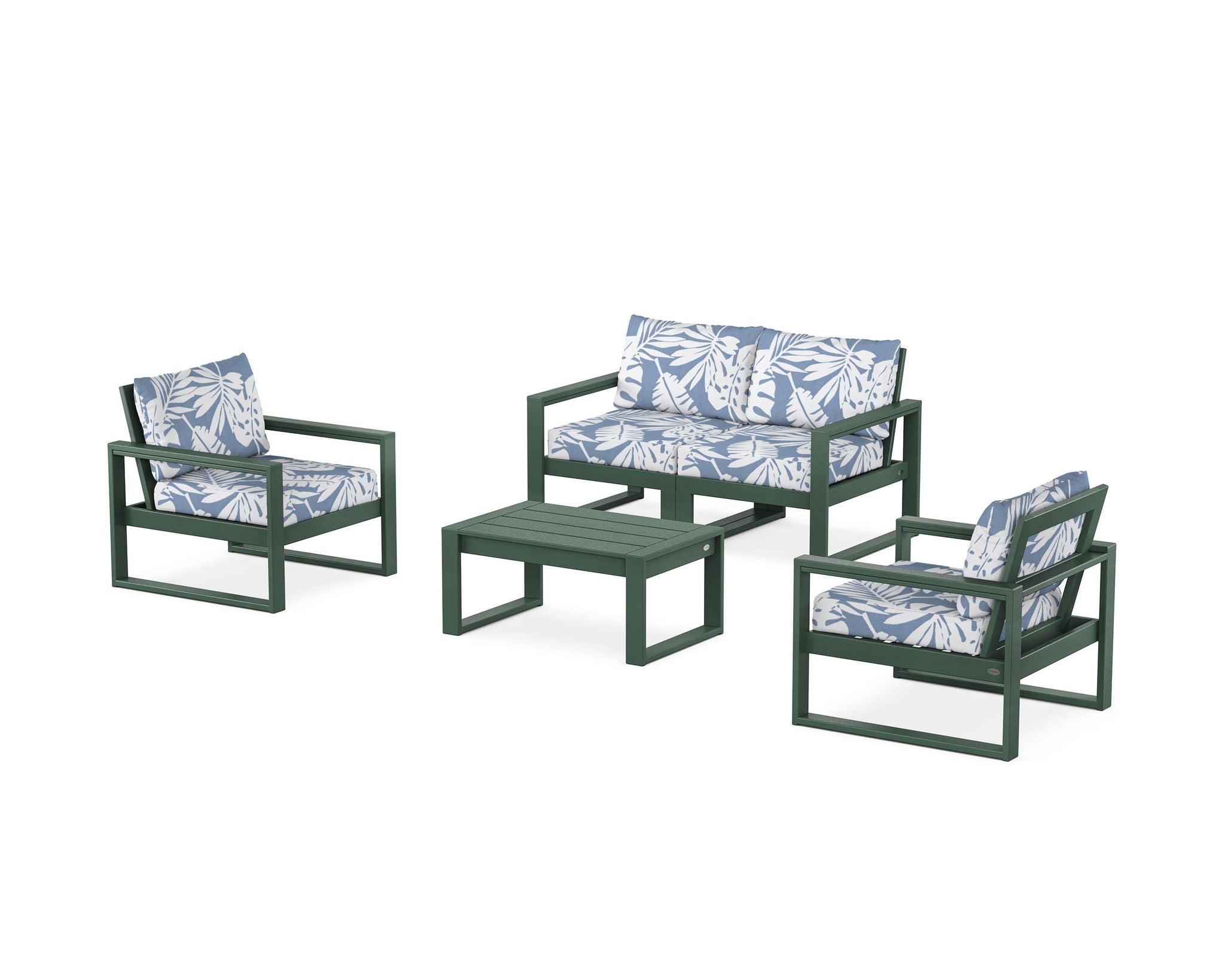EDGE Sectional 4-Piece Deep Seating Set with Loveseat