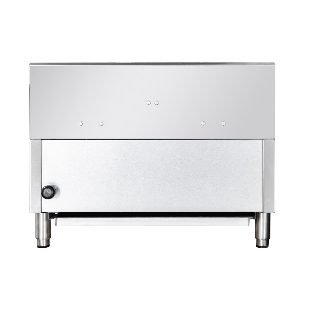 24 in. Commercial Four-Burner Step Up Range, 104000 BTU in Stainless-Steel