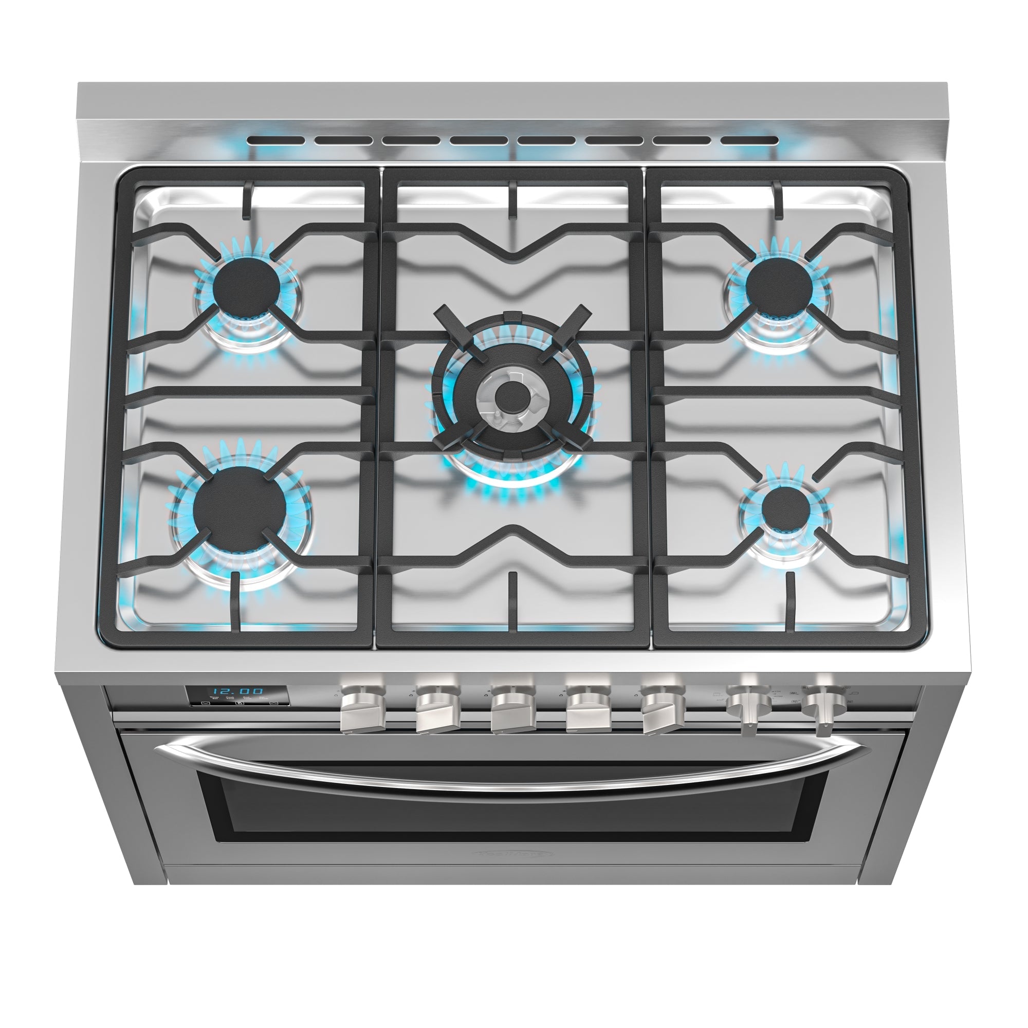 36 in. Professional Dual Fuel Range in Stainless Steel with Legs, 4.3 cu. ft.