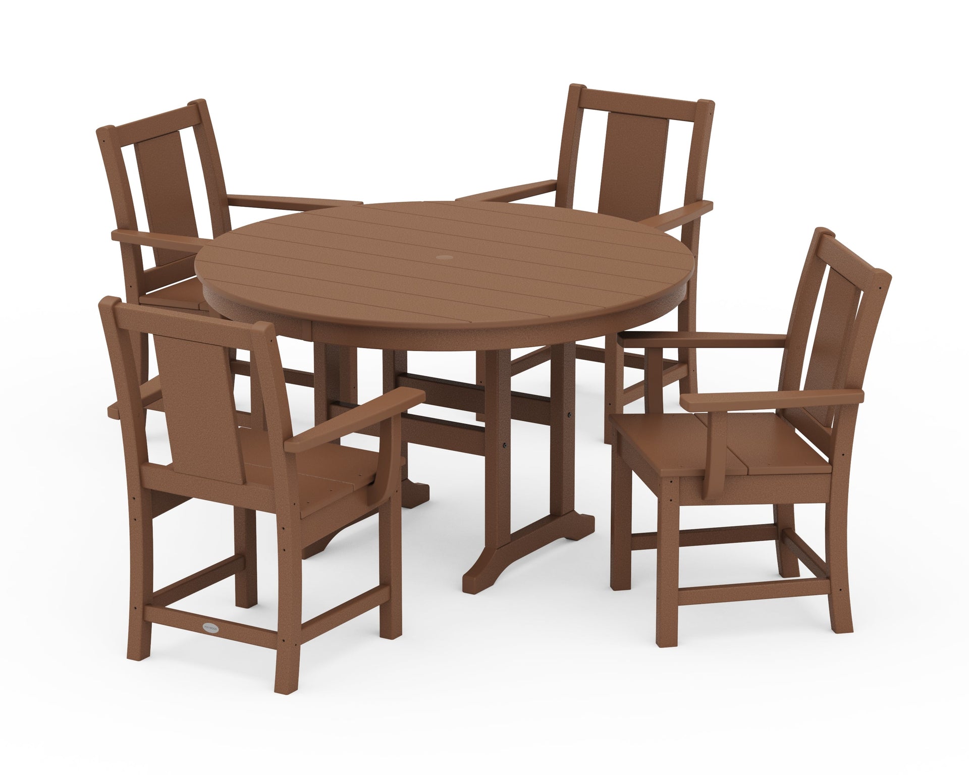 Prairie 5-Piece Round Farmhouse Dining Set