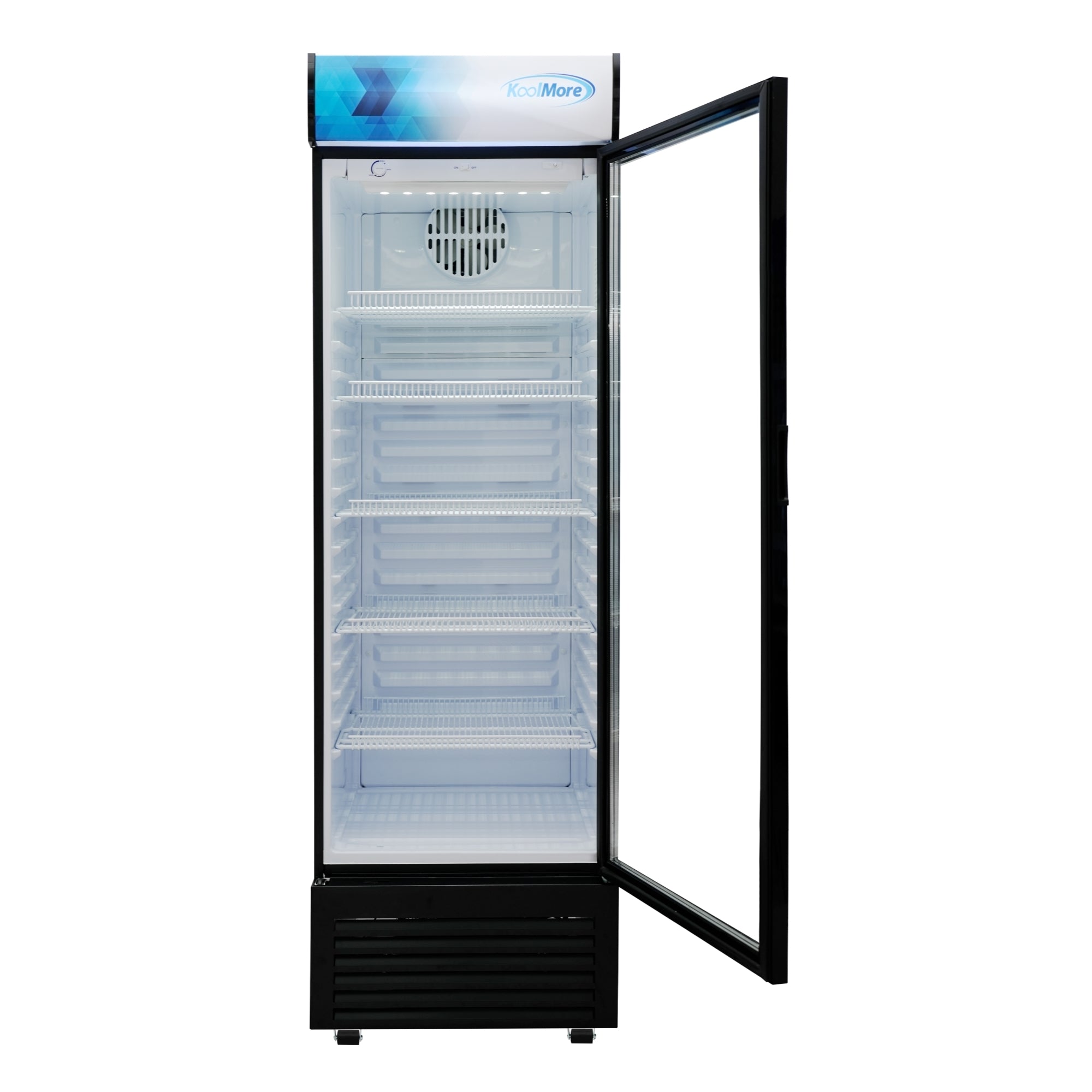 26 in. Commercial Merchandiser Refrigerator with LED Lights, 15 Cu. Ft. in Black