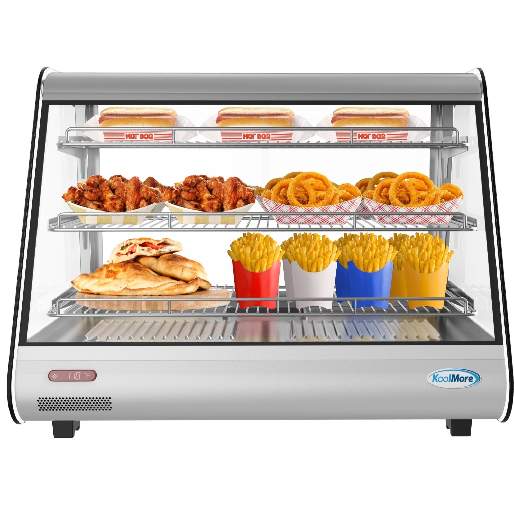 34 in. Glass Countertop Display Warmer, 5.6 cu. ft.