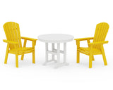 Nautical Adirondack 3-Piece Round Dining Set