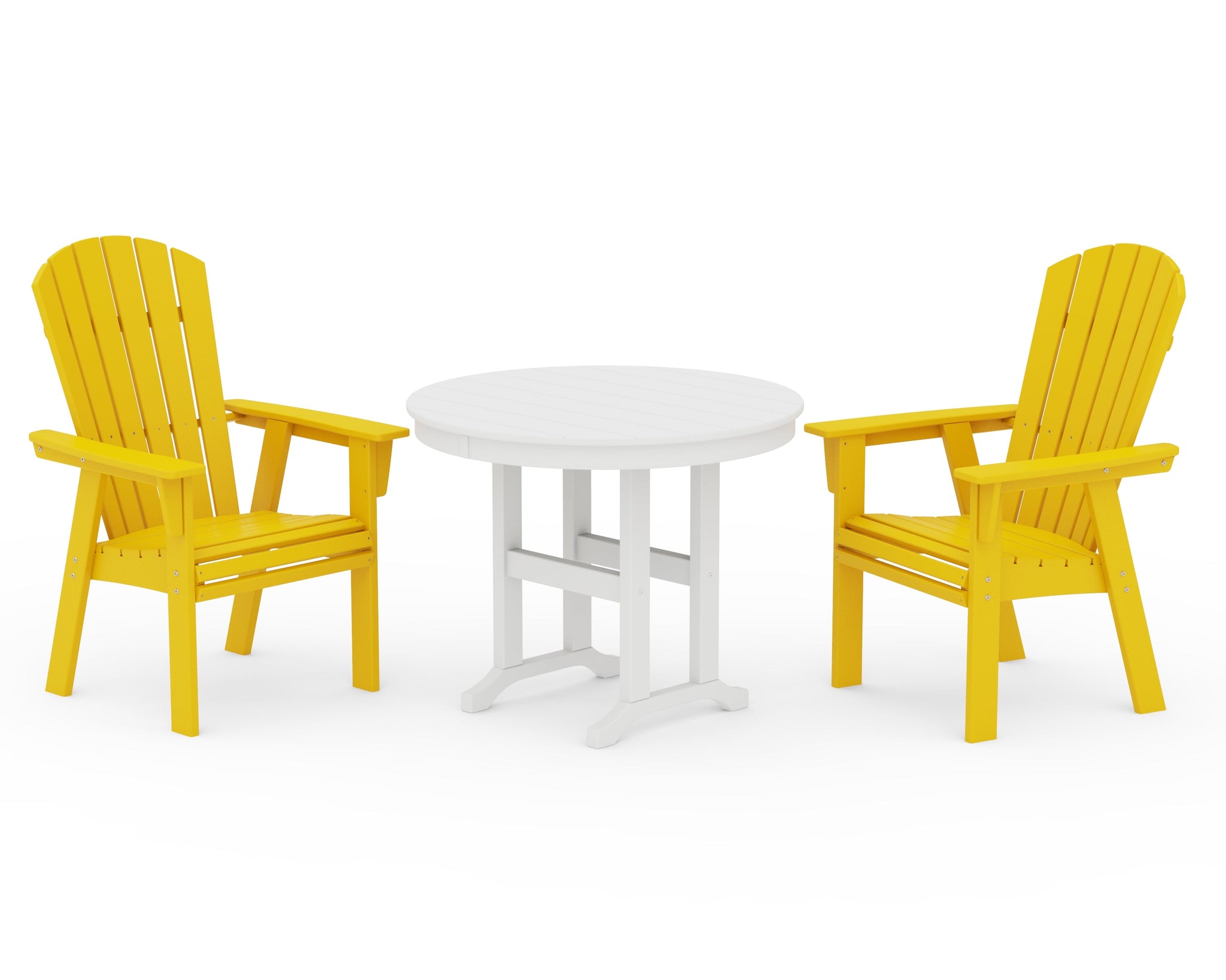 Nautical Adirondack 3-Piece Round Dining Set