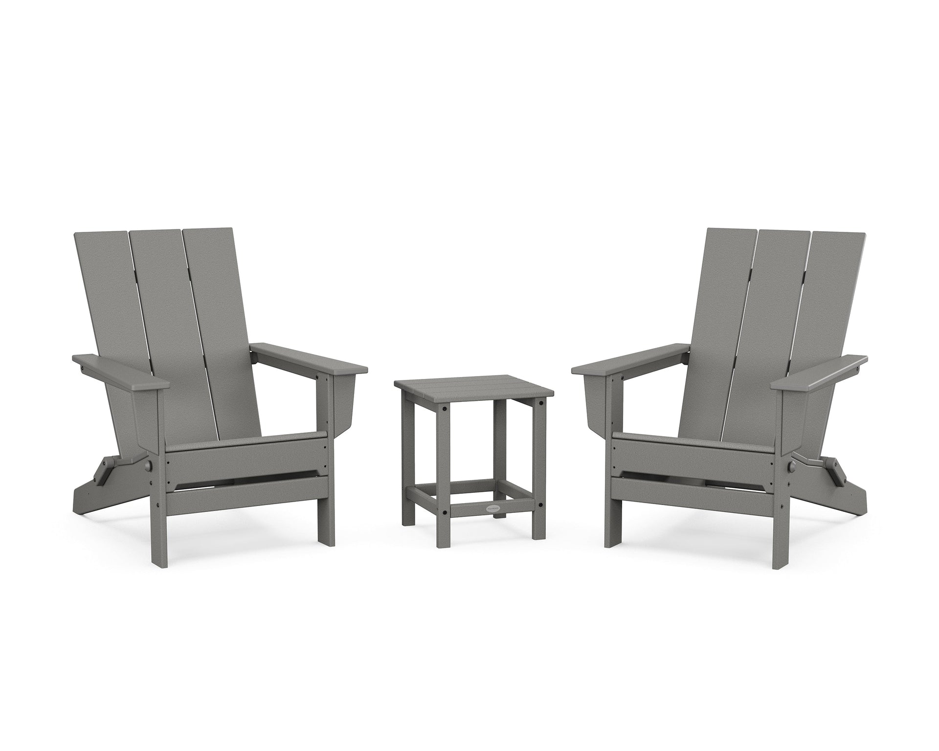 3-Piece Modern Studio Folding Adirondack Set